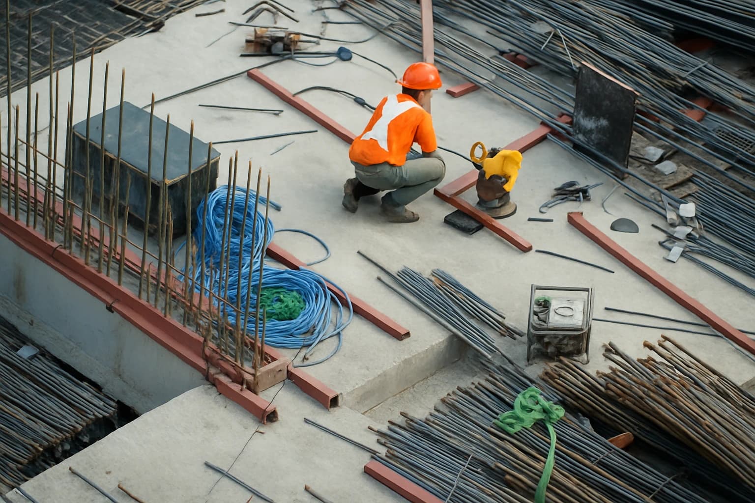 Construction site in Paris